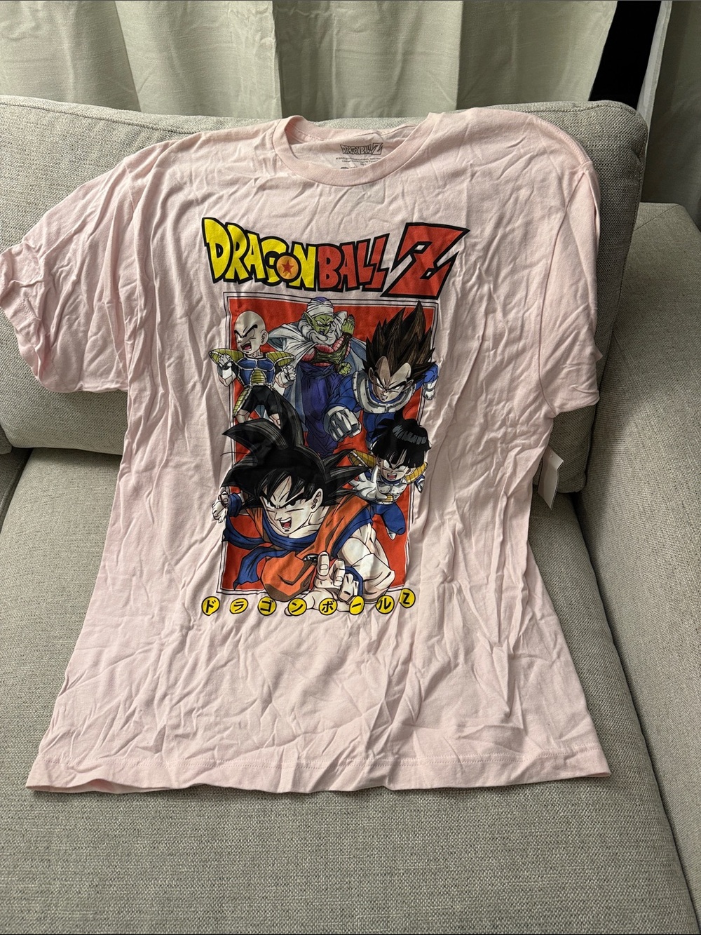 Dragon Ball Z Graphic Tee - Light Pink